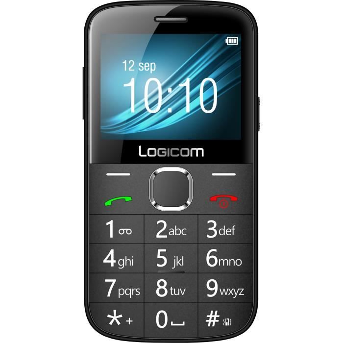 Logicom L-623 Noir Mobile Senior