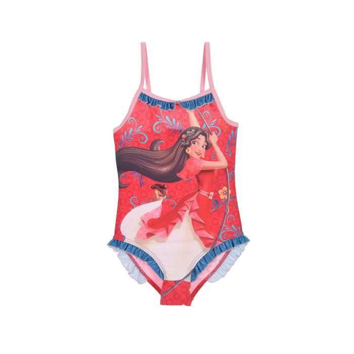 ELENA D'AVALOR Maillot de Bain 1 Pièce Rose Enfant Fille