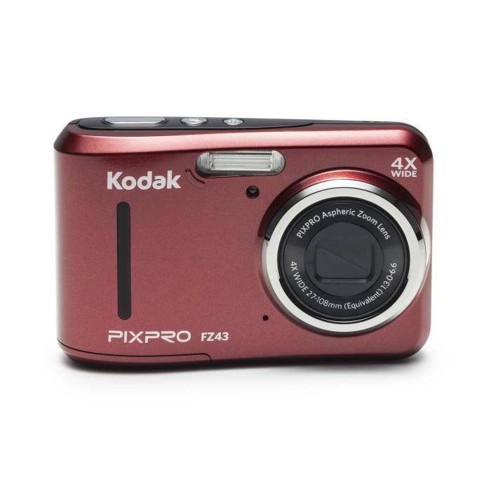 KODAK - FZ43-RD - Appareil photo compact - Rouge
