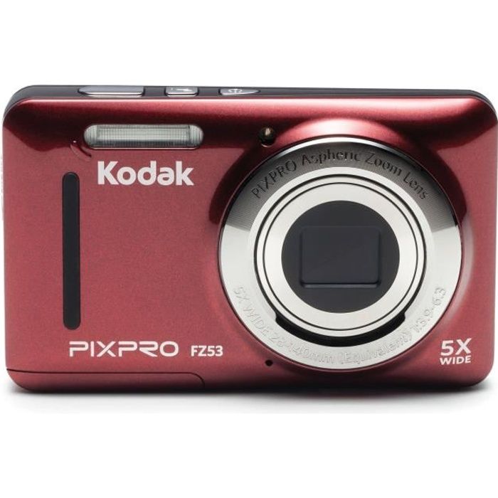KODAK - FZ53-RD - Appareil photo compact - Rouge
