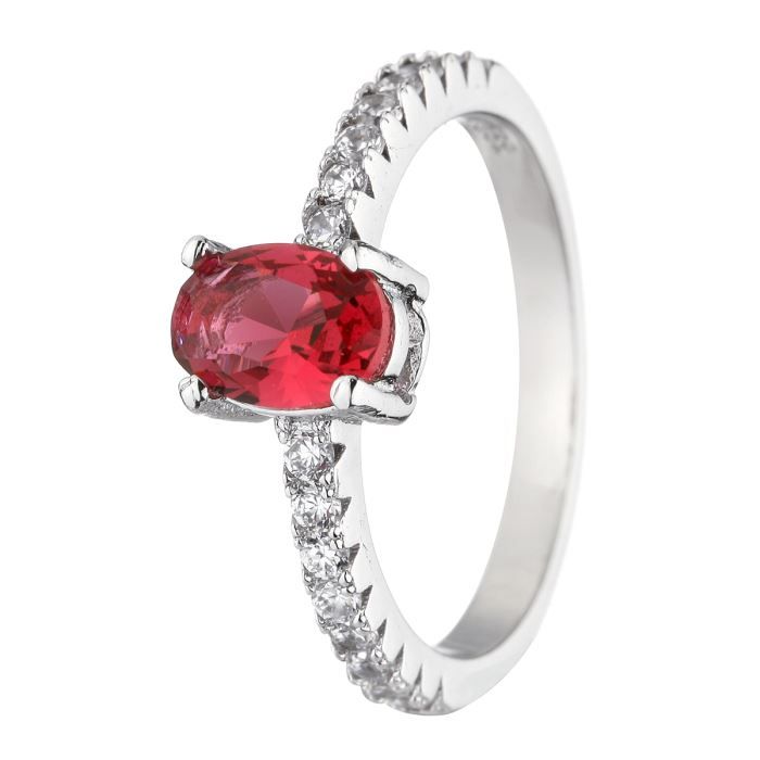 ID BIJOUX Bague Argent 925° et Oxydes de Zirconium Femme