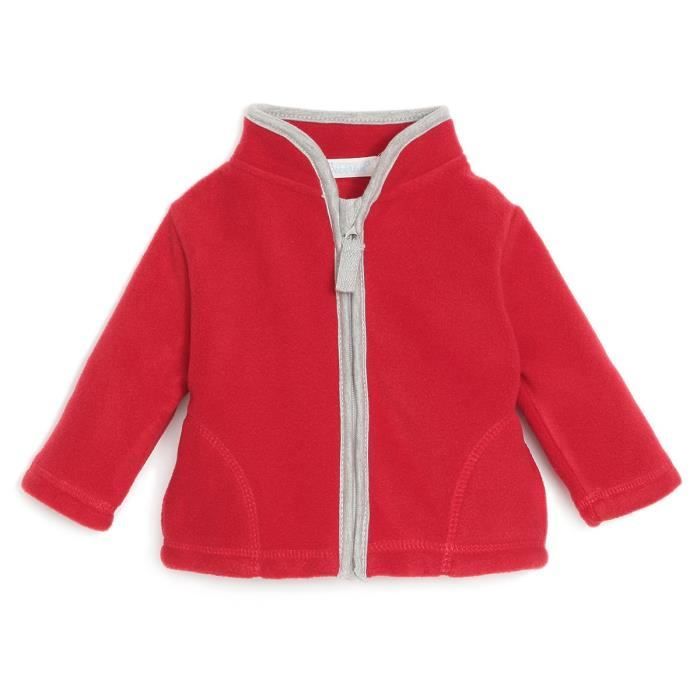 BÉBÉ RêVE Veste Polaire Rouge Bébé Mixte