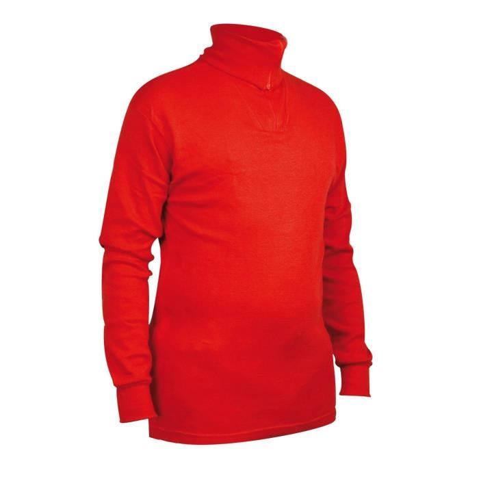 AVENTO Pull en coton - Adulte - Rouge