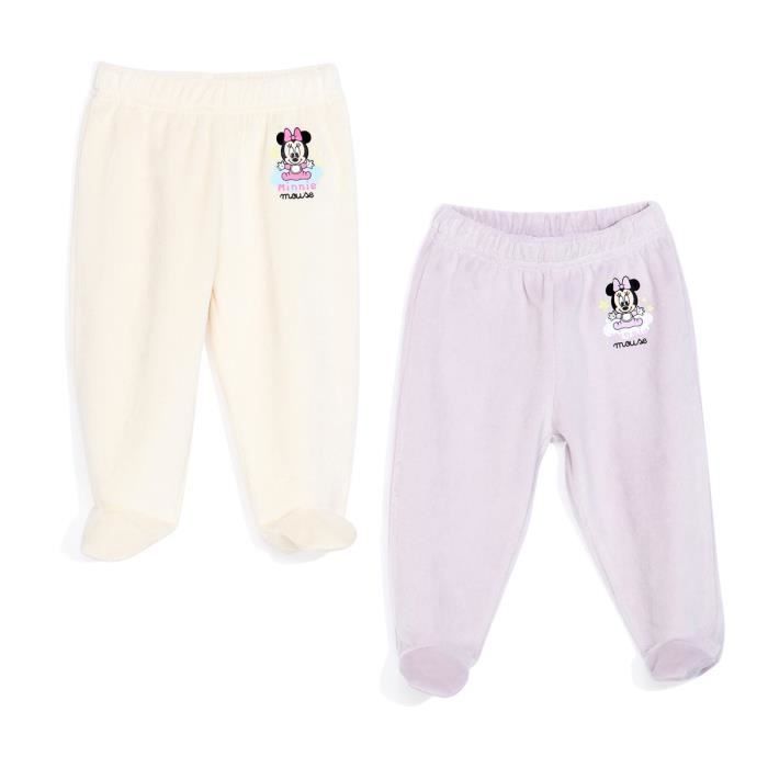 MINNIE Lot de 2 Jeggings Sérigraphié Bébé Fille