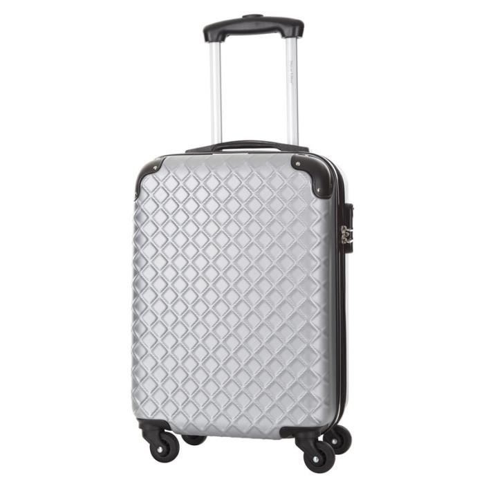 STEVE MILLER - SAILOR Valise Cabine Rigide 4 Roues - Argent