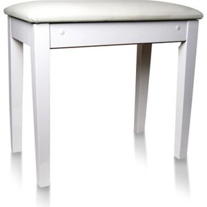 DELSON 104-3WH Banquette piano avec coffre ? partitions - Blanc