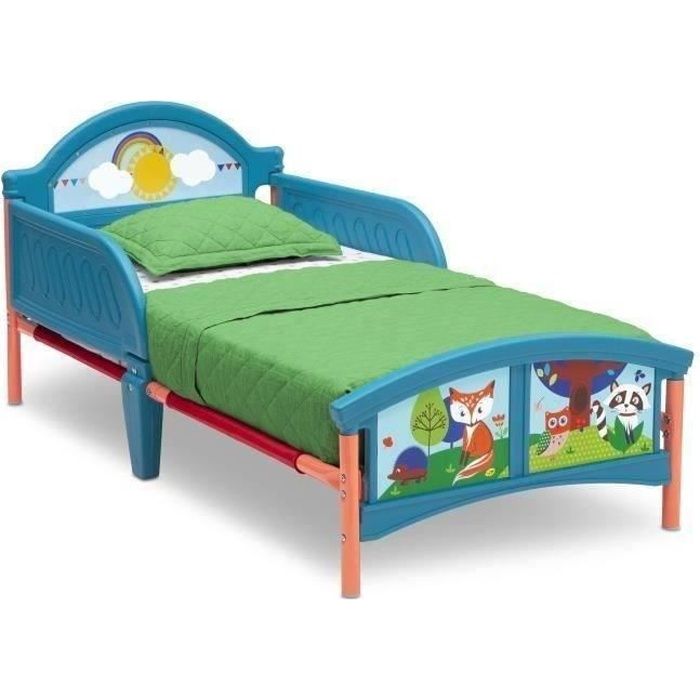 DELTAKIDS - Lit Enfant en Métal et Plastique - FORET - 70 x 140 cm