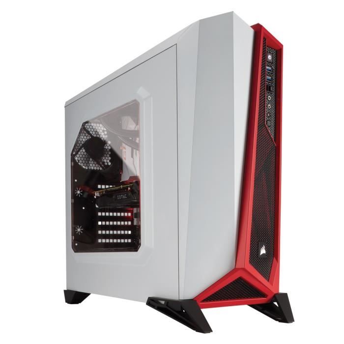 Corsair boîtier PC Carbide SPEC-Alpha Blanc/Rouge