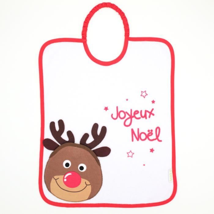 BABYCALIN Bavoir de noël 2ème âge Bagolo - A partir de 6 mois - Mixte - Renne