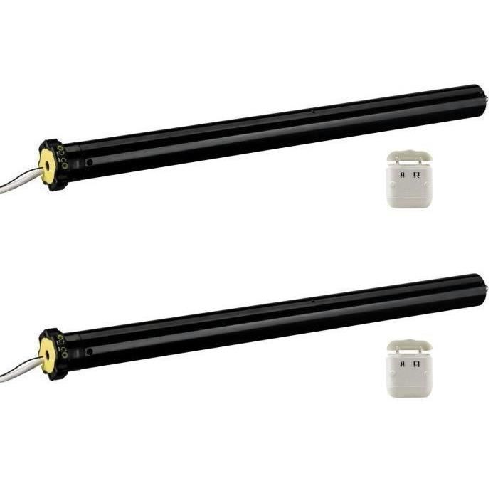 DIAGRAL BY ADYX Pack de 2 motorisations pour volets roulants à commande filaire Ø 45mm - 8Nm - 230V