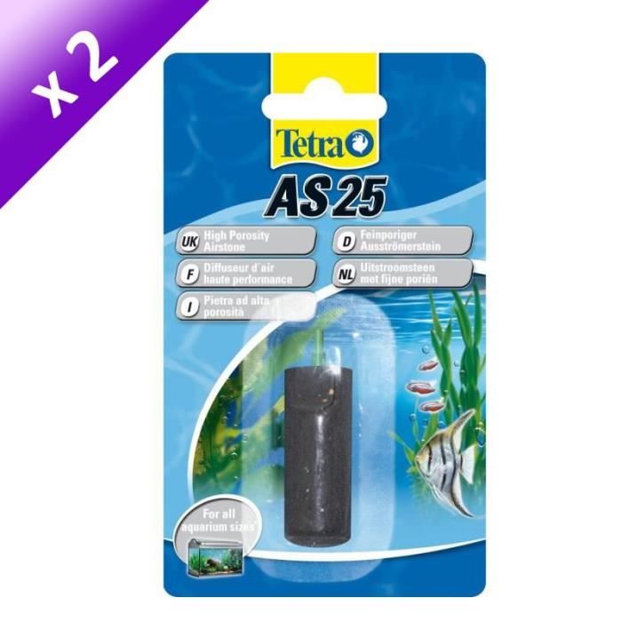 Lot de 2 - TETRA Diffuseur d'air AS 25 pour pompe à air