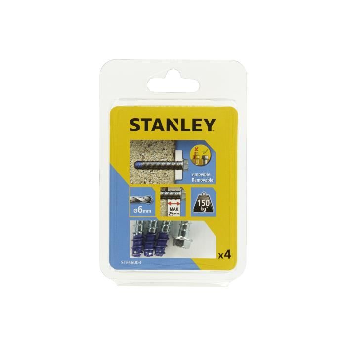 STANLEY Kit de 4 boulons ultra ø6x60 mm STF46003-XJ
