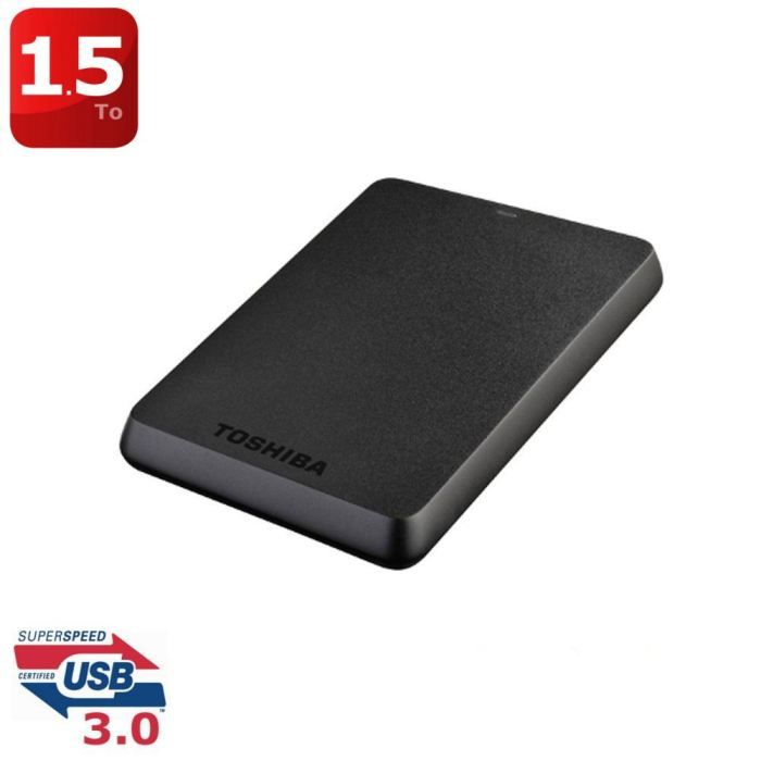 Toshiba STOR.E BASICS 2.5 1.5To USB3.0   Achat / Vente DISQUE DUR