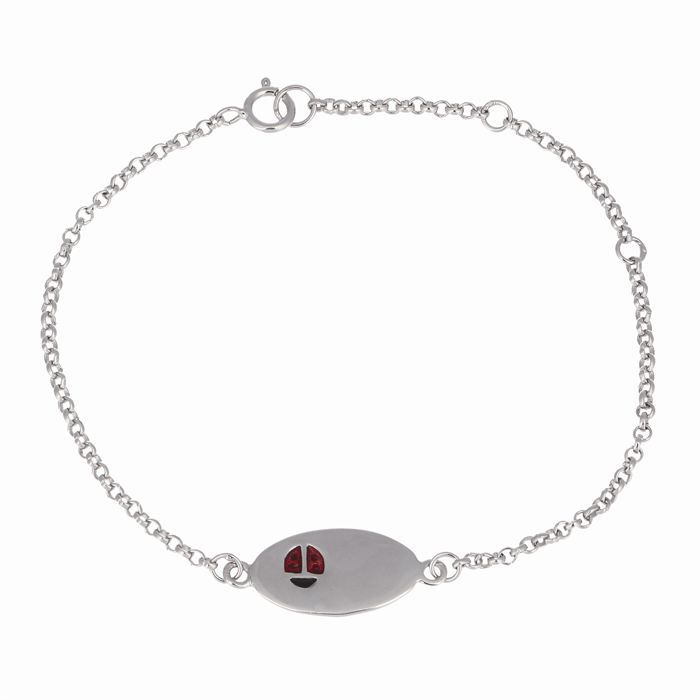 MONPLAISIR Gourmette Enfant Rouge   Achat / Vente BRACELET   GOURMETTE