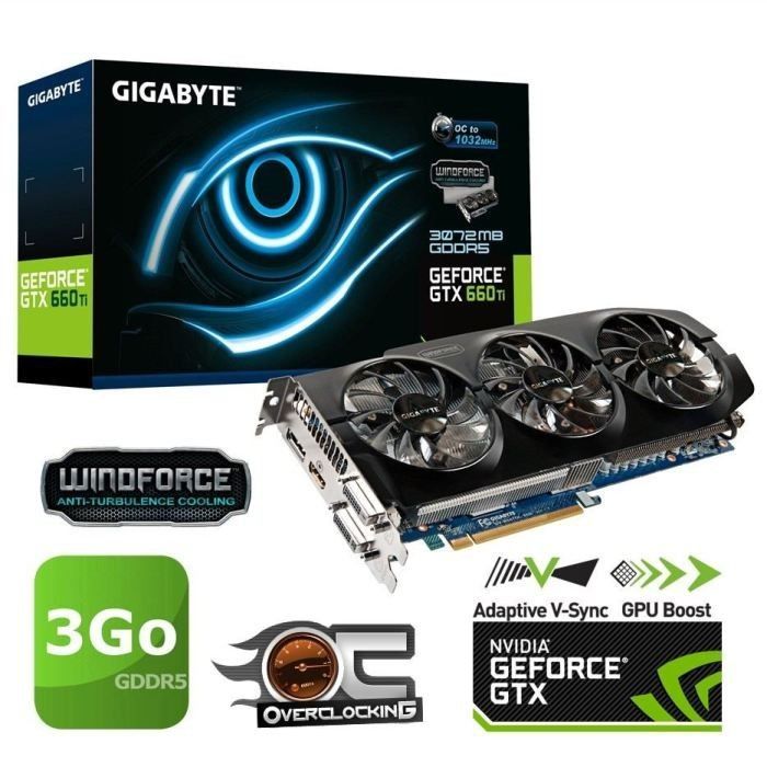 Gigabyte GTX660Ti 3Go GDDR5 OC   Achat / Vente CARTE GRAPHIQUE