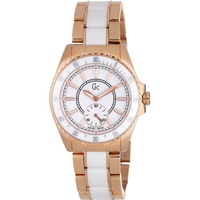 montre-guess-collection-or-rose