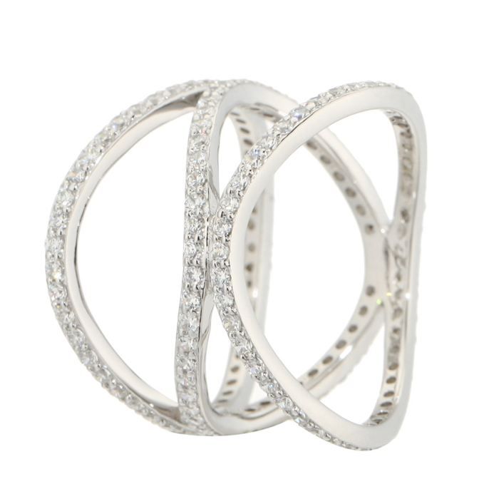 PRINCESS MONTE CARLO Bague Femme Blanc   Achat / Vente BAGUE