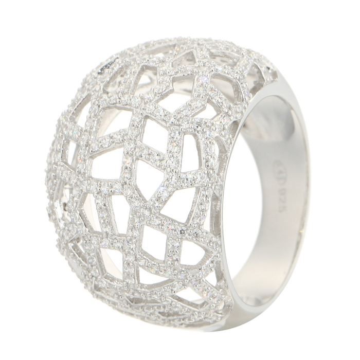 PRINCESS MONTE CARLO Bague Femme Blanc   Achat / Vente BAGUE