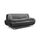 SPACIO Canapé droit fixe 3 places - Simili noir -