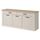 NATURE Buffet bas classique décor chêne blond et f