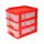HOMEA Organiseur avec 3 mini tiroirs plastique 13x