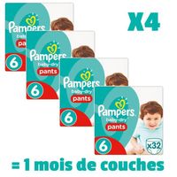 COUCHE PAMPERS BABY DRY PANTS Taille 6 - 128 couches - Pa COUCHE PAMPERS BABY DRY PANTS Taille 6 - 128 couches - Pa