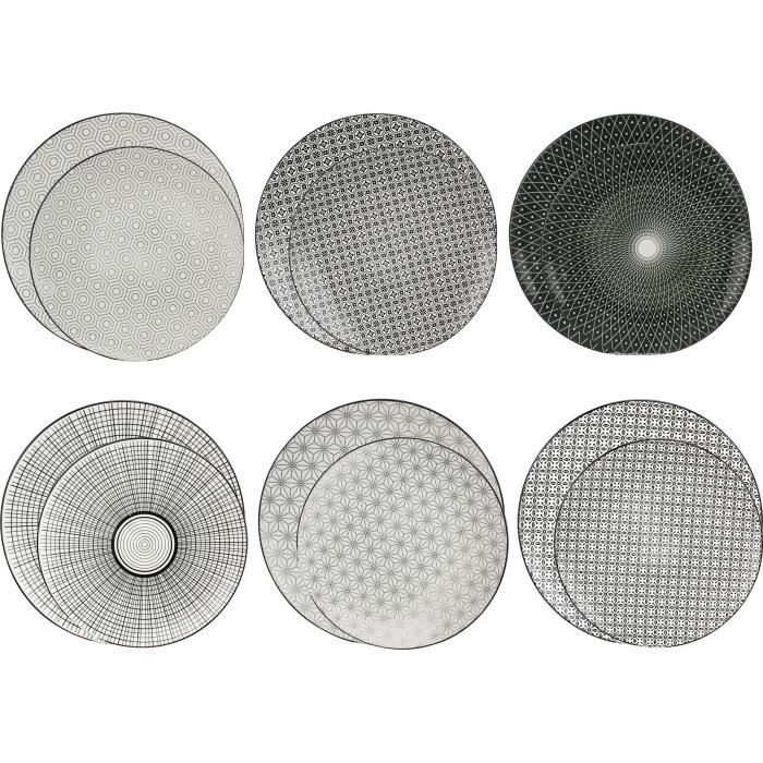 ARDTIME 12 assiettes de service \