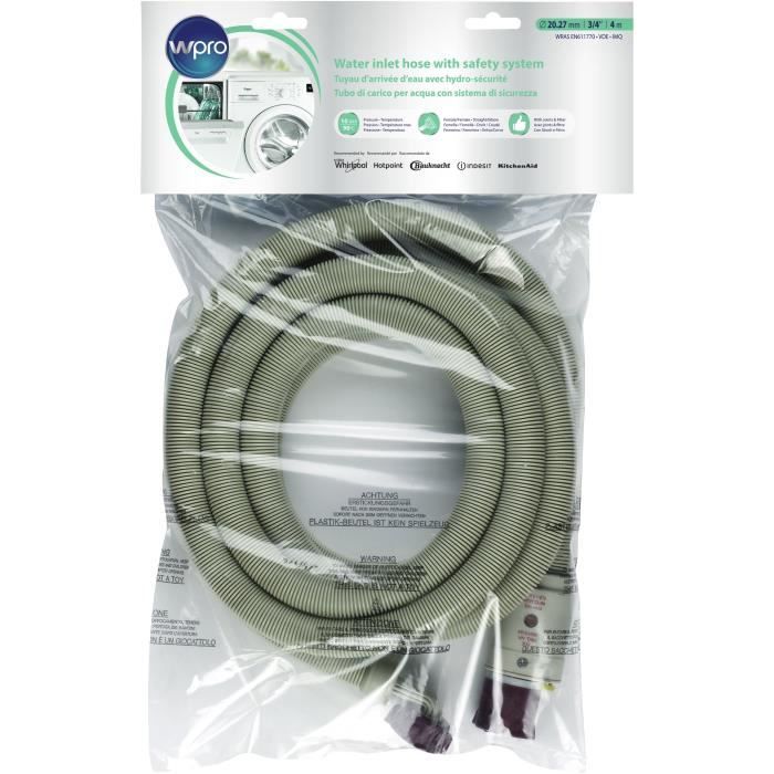 Wpro IHS400 - Tuyau d'arrivée d'eau avec Hydro-sécurité et filtre