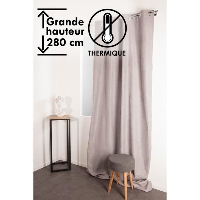 Rideaux 280 hauteur gris - Achat / Vente pas cher Rideaux 280 hauteur gris - Achat / Vente pas cher