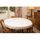 CORYL Housse protège table - Ø 135 cm - Blanc