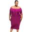 ROBE DE CÉRÉMONIE Robe de Soirée Grande Taille Femme Avec