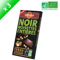 CONFISERIE DE CHOCOLAT ALTER ECO Chocolat Noir Noisettes Entières Bio 200 CONFISERIE DE CHOCOLAT ALTER ECO Chocolat Noir Noisettes Entières Bio 200