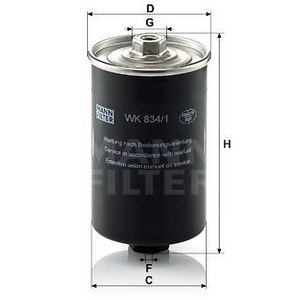 Bosch Filtre à carburant 1457434448-Unique