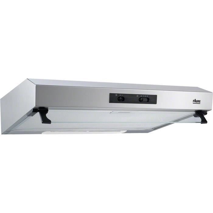 FAURE FHT6136X - Hotte / recyclage - 155 m3/h - 48dB - 3 vitesses - L60 - Inox