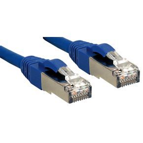 LINDY Câble réseau patch cat.6 S/FTP PIMF Premium - cuivre - LSOH - 500MHz - 0,3 m - bleu