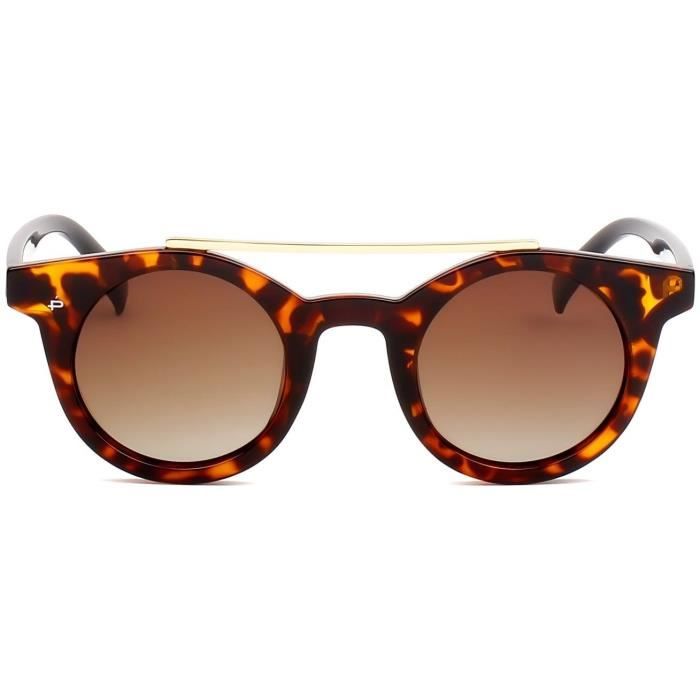PRIVE REVAUX - Lunettes Round - Modèle The Reagan Polarisé Ecaille Mixte