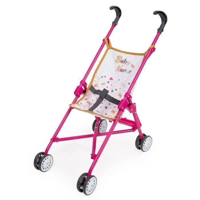SMOBY Baby Nurse Poussette Canne pour Poupon
