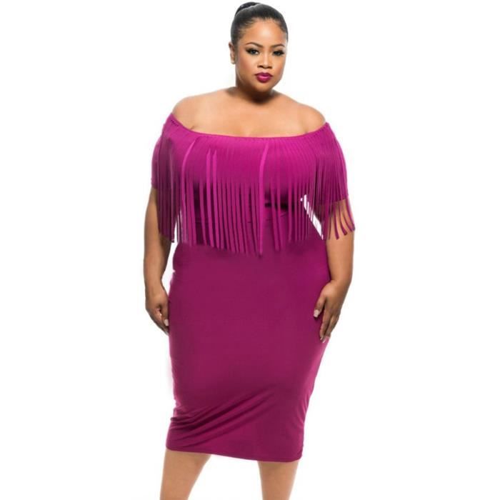 ROBE DE CÉRÉMONIE Robe de Soirée Grande Taille Femme Avec