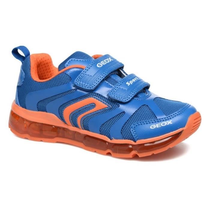À Baskets Médium Géox Scratch34 Orange Garçon Bleu WoexrdCB