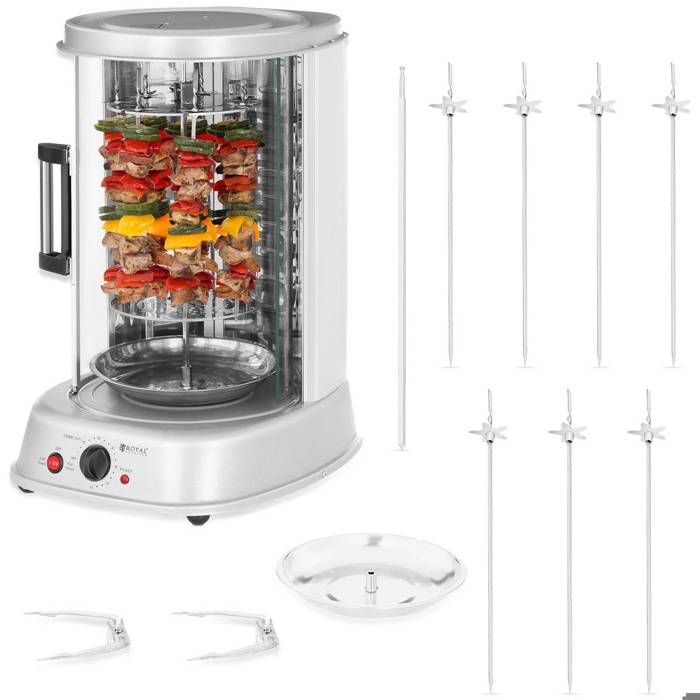 Gril kebab grill 3en1 combi Gril kebab 1.800 W vertical gastronomie