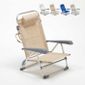 Pliante Mer Aluminium Plage De Couleur Accoudoirs Transat Gargano Chaise beige Avec hBsdCoxtrQ