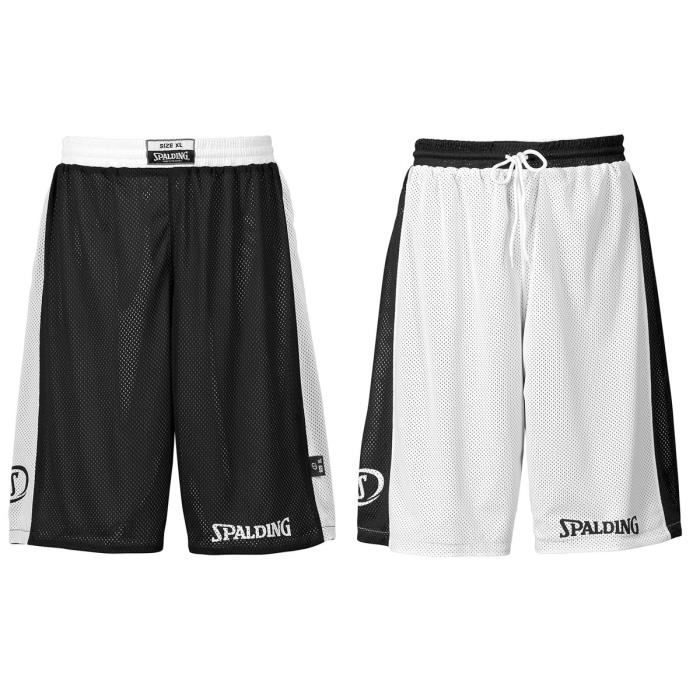 SPALDING Essential Short réversible - Noir/Blanc