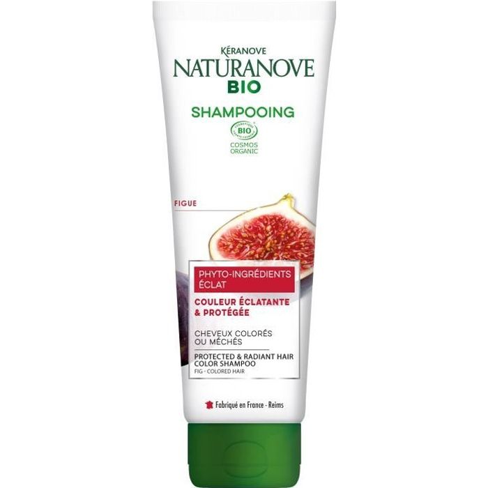 NATURANOVE Shampoing a la figue pour cheveux colores - Bio - 250 ml