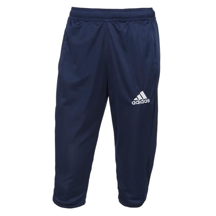 ADIDAS Pantalon 3/4 Core Bleu / Blanc