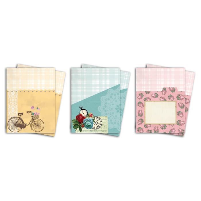 TOGA Lot de 3 pochettes Romantique