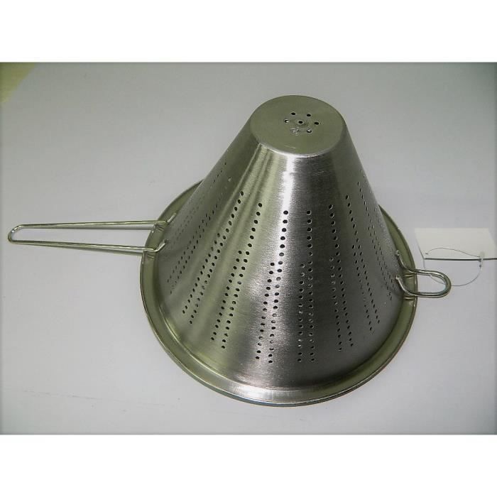 PASSOIRE CHINOIS CONIQUE 19,5cm métal cuisine tamiser, égoutter filtrer Achat / Vente passoire
