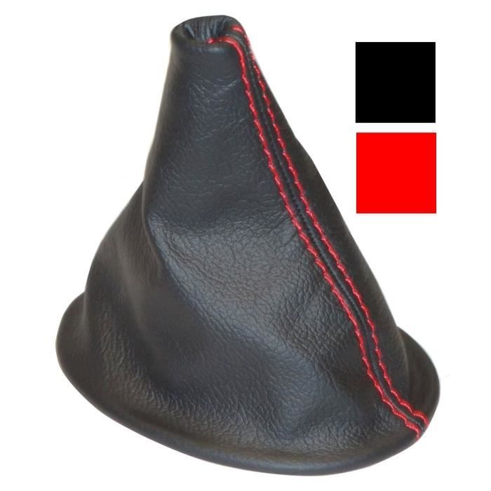 Soufflet Avec Cadre Soufflet Frein à Main Cuir Noir Jaguar X-Type 2001-2009 - Avec Cadre Plastique Cuir Noir Cadre Plastique