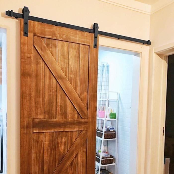 244cm quincaillerie kit de rail porte coulissante industriel pour