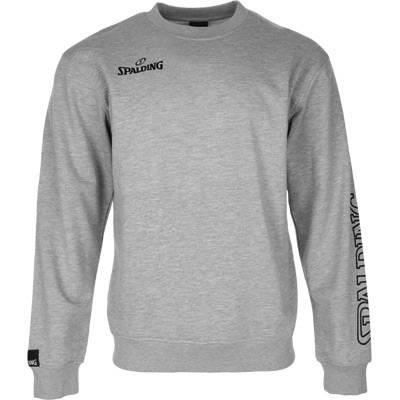 SPALDING Sweatshirt de basket-ball Team II Crewneck - Homme - Gris chiné