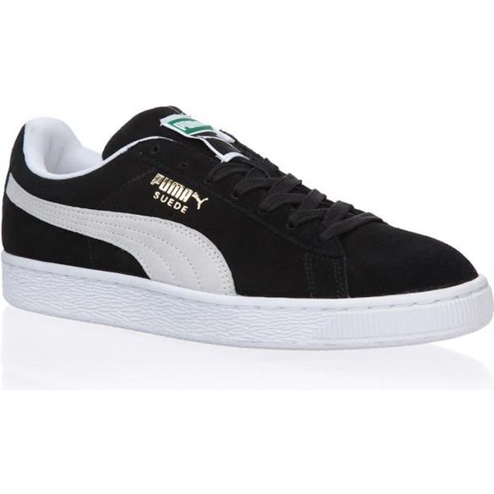 PUMA Baskets Suède Classic+ - Homme - Noir et blanc